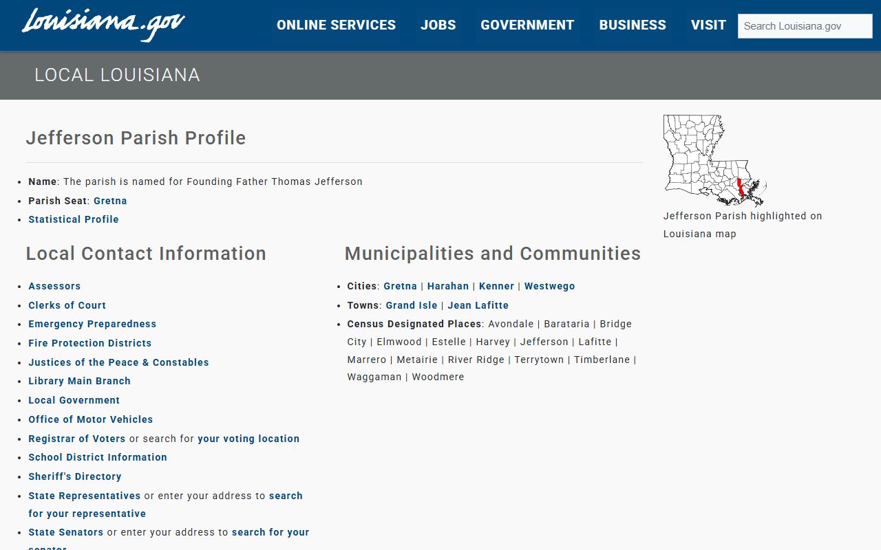 terrytown obituary records louisiana state jefferson parish information page