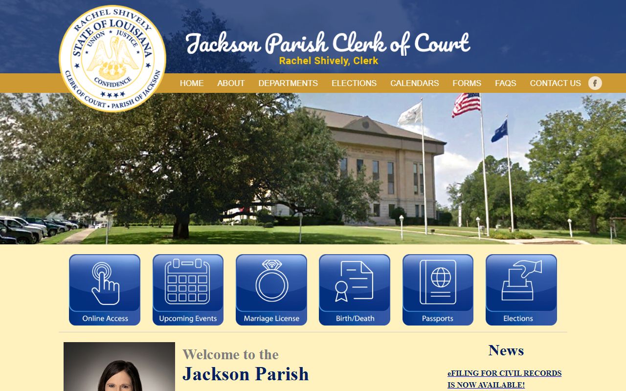 Jackson Parish obituary records - Jackson Parish Clerk of Court website